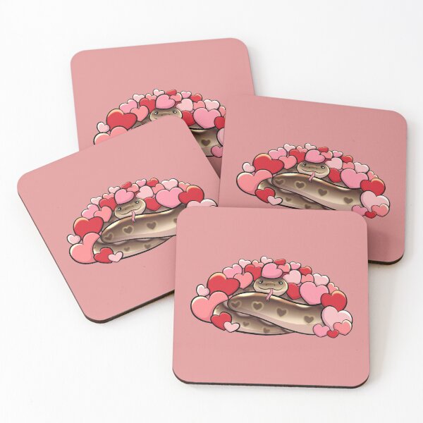 Item preview, Snake Full Of Love - Aphrodite Ball Python - Valentines Day designed and sold by Nerdynoods.