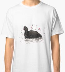 An ink drawing of a common coot. Classic T-Shirt