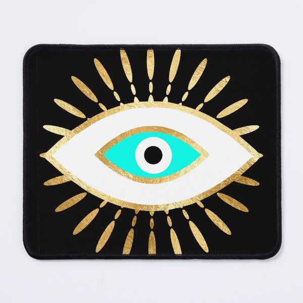 Item preview, hamsa evil eye gold foil print designed and sold by sofiahawk.