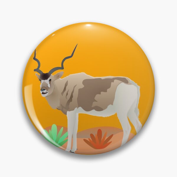 Item preview, Addax and desert wildlife, wild animals art, Bovidae family, sahara desert, designed and sold by SGS-.