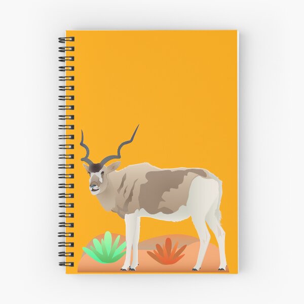 Item preview, Addax and desert wildlife, wild animals art, Bovidae family, sahara desert,  designed and sold by SGS-.