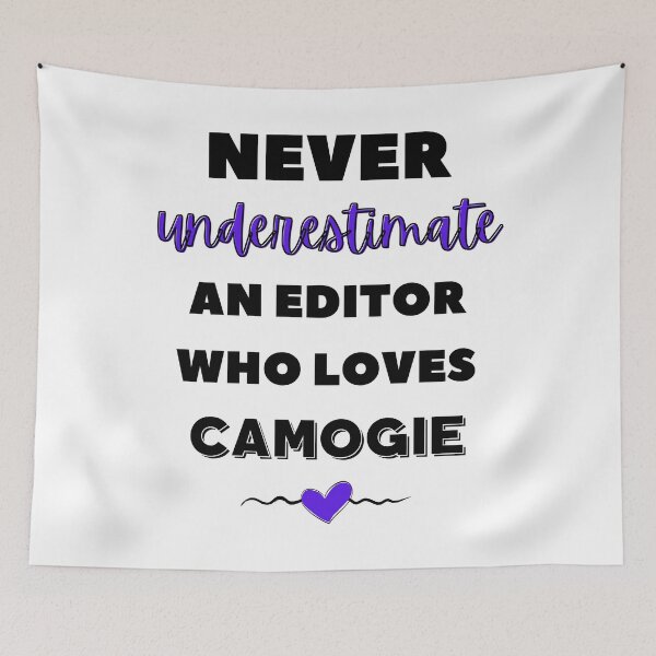 Item preview, Never underestimate a editor who loves camogie designed and sold by TheGreenGoat.