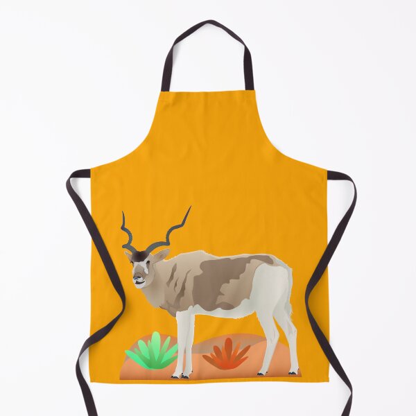Item preview, Addax and desert wildlife, wild animals art, Bovidae family, sahara desert, designed and sold by SGS-.