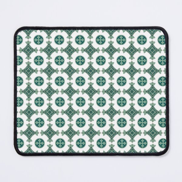 Item preview, Green Lisbon Portugal tile pattern designed and sold by arkantus.