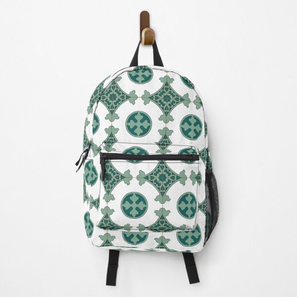 Item preview, Green Lisbon Portugal tile pattern designed and sold by arkantus.