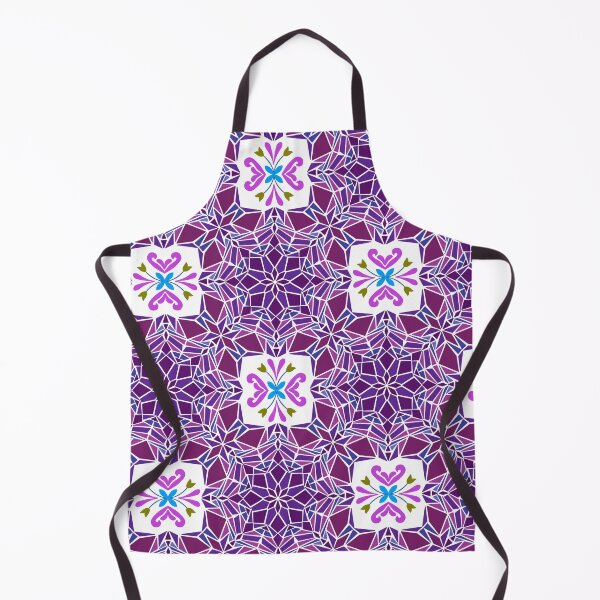 Item preview, Floral mosaic tile infinity pattern - pretty plum designed and sold by Nadia Arsky.