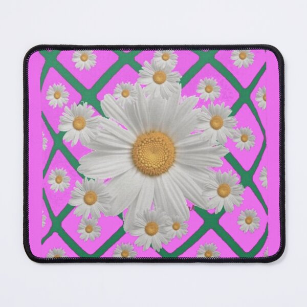 Item preview, WHITE DAISY GARDEN FLOWERS LUCIOUS PINK COLOR designed and sold by sharlesart.
