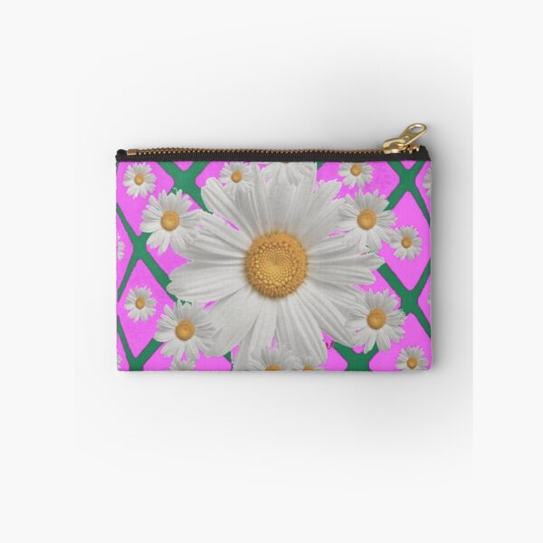 Item preview, WHITE DAISY GARDEN FLOWERS LUCIOUS PINK COLOR designed and sold by sharlesart.