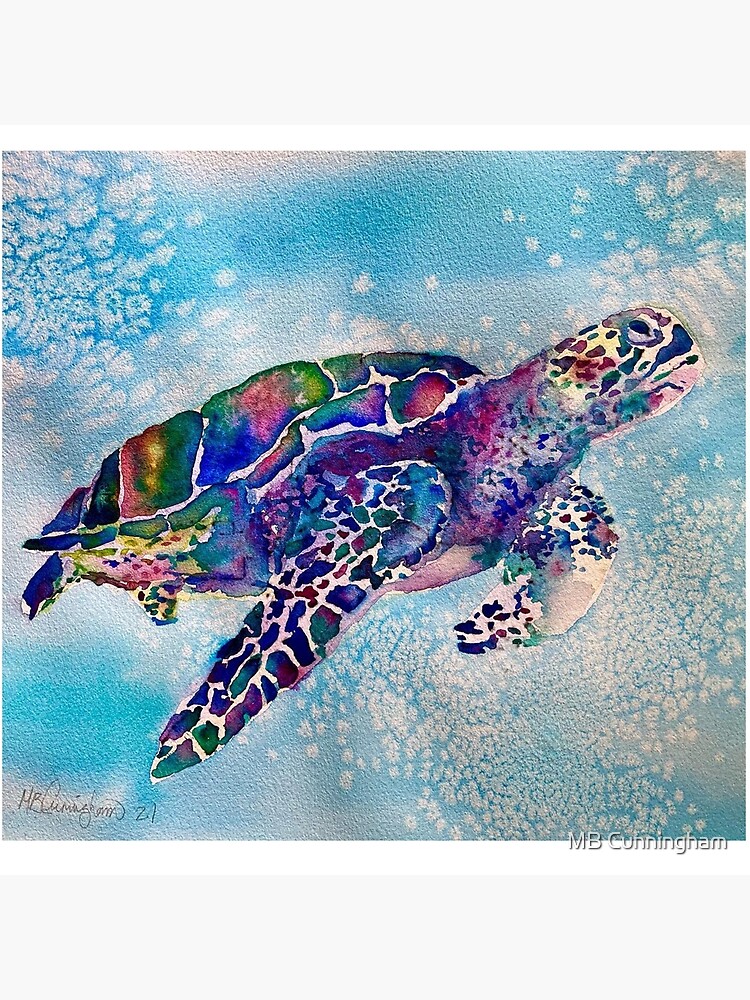 Sea Turtle Wall Art Art Board Print for Sale by MB Cunningham
