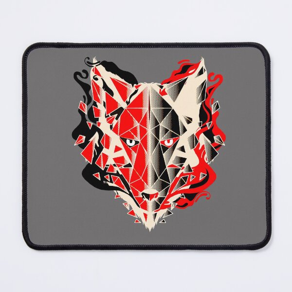 Item preview, Wolf face in red black designed and sold by SMILE88.