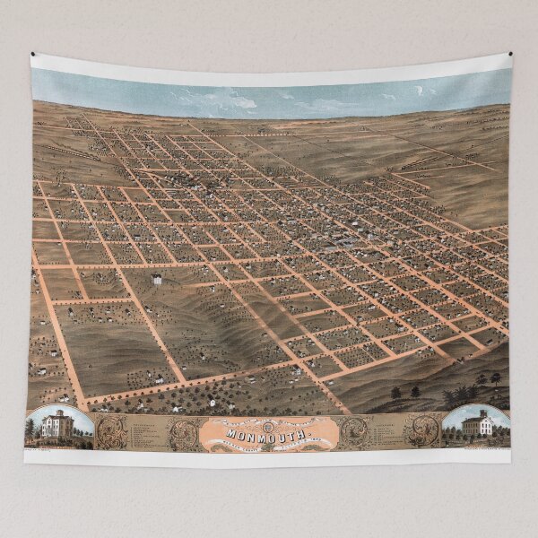 Item preview, Monmouth - Warren County - Illinois - 1869 designed and sold by paulrommer.