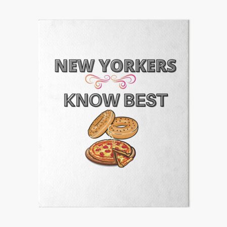 Artikel-Vorschau von NEW YORKERS WISSEN AM BESTEN MIT PIZZA UND BAGELS, designt und verkauft von DoloresAlaire.