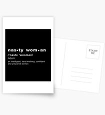 Nasty Woman Definition Postcards