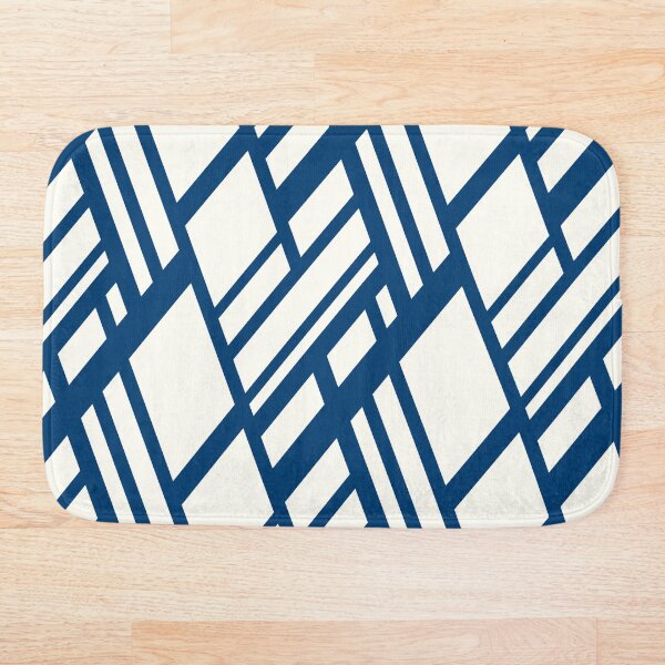 Artikelvorschau, Diagonales Wiederholungsmuster Navy Blue Off White entworfen und verkauft von Studio-C2.