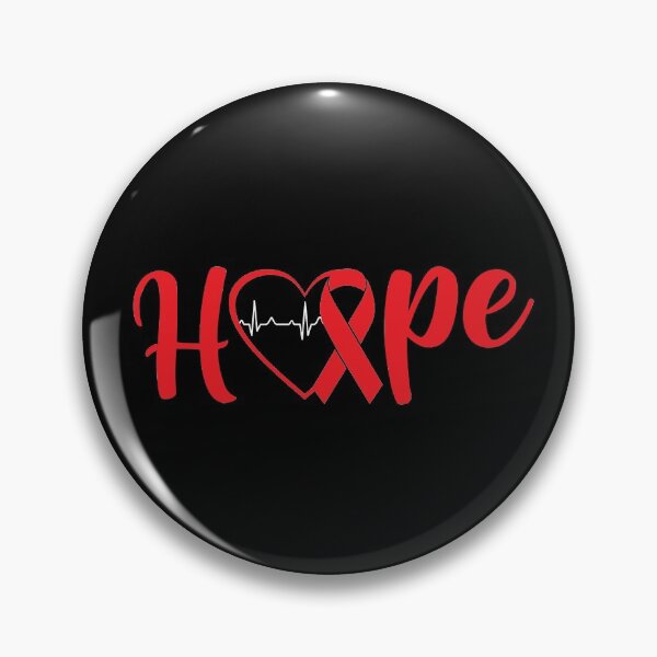 Item preview, Heart Disease Awareness Quote: Hope Red Ribbon Heart Disease designed and sold by AMINE  ★★★★★.