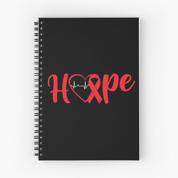 Item preview, Heart Disease Awareness Quote: Hope Red Ribbon Heart Disease designed and sold by AMINE  ★★★★★.