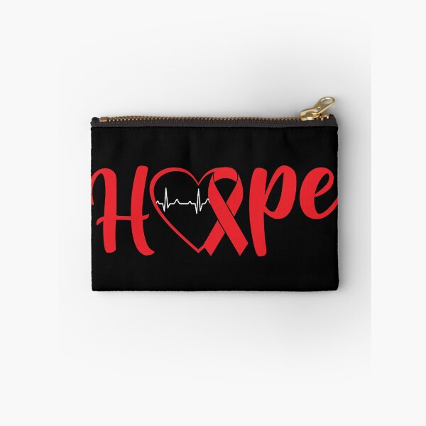Item preview, Heart Disease Awareness Quote: Hope Red Ribbon Heart Disease designed and sold by AMINE  ★★★★★.