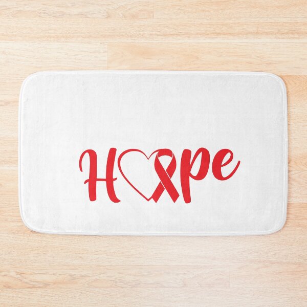 Item preview, Heart Disease Awareness Quote: Hope Red Ribbon Heart Disease designed and sold by AMINE  ★★★★★.