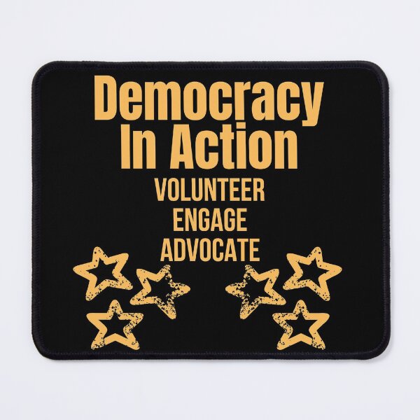 Item preview, Democracy In Action Political Text Design designed and sold by EarthArtDesigns.