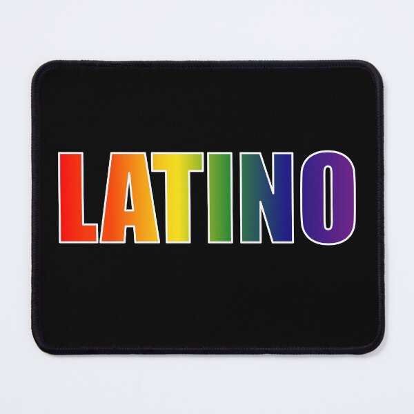 Item preview, Latino Rainbow Text Gradient LGBT Pride designed and sold by that5280lady.