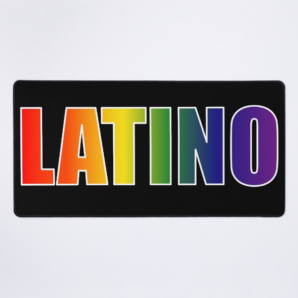 Item preview, Latino Rainbow Text Gradient LGBT Pride designed and sold by that5280lady.