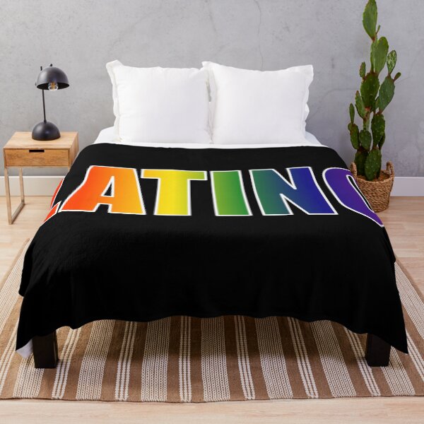 Item preview, Latino Rainbow Text Gradient LGBT Pride designed and sold by that5280lady.