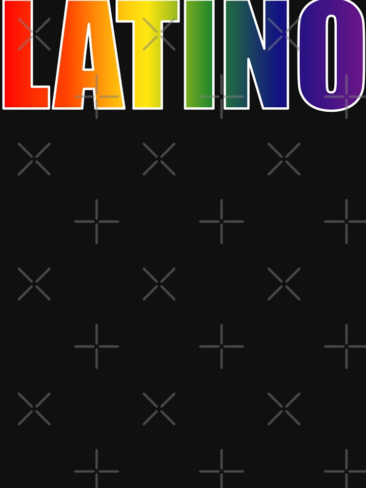 Latino Rainbow Text Gradient LGBT Pride by that5280lady