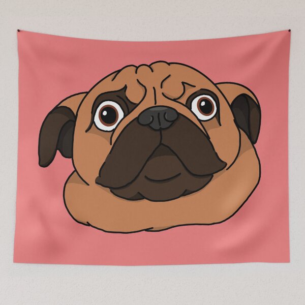 Item preview, Surprised pug designed and sold by ThatAesthetic.
