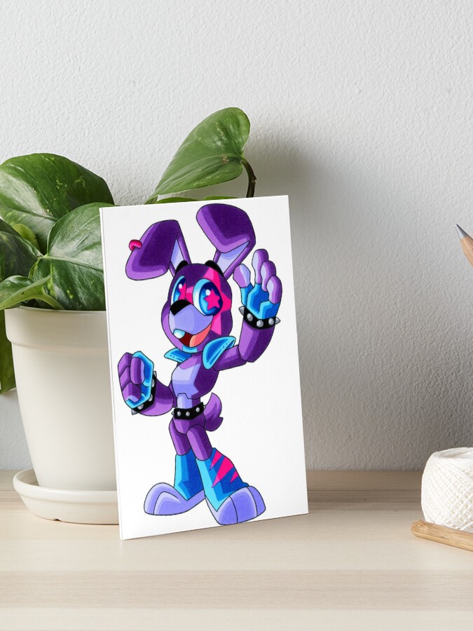 FNAF Glamrock Bonnie 5x7in Art Print 