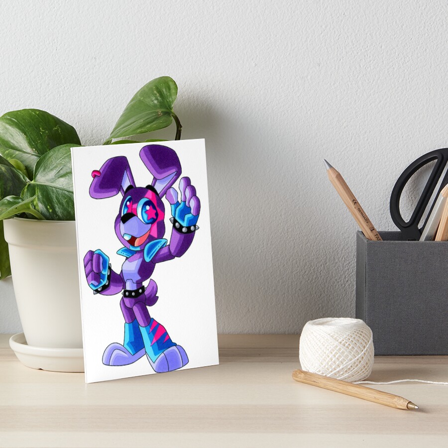 FNAF - Glamrock Bonnie (Security Breach) Art Board Print for Sale by  omtuongtu