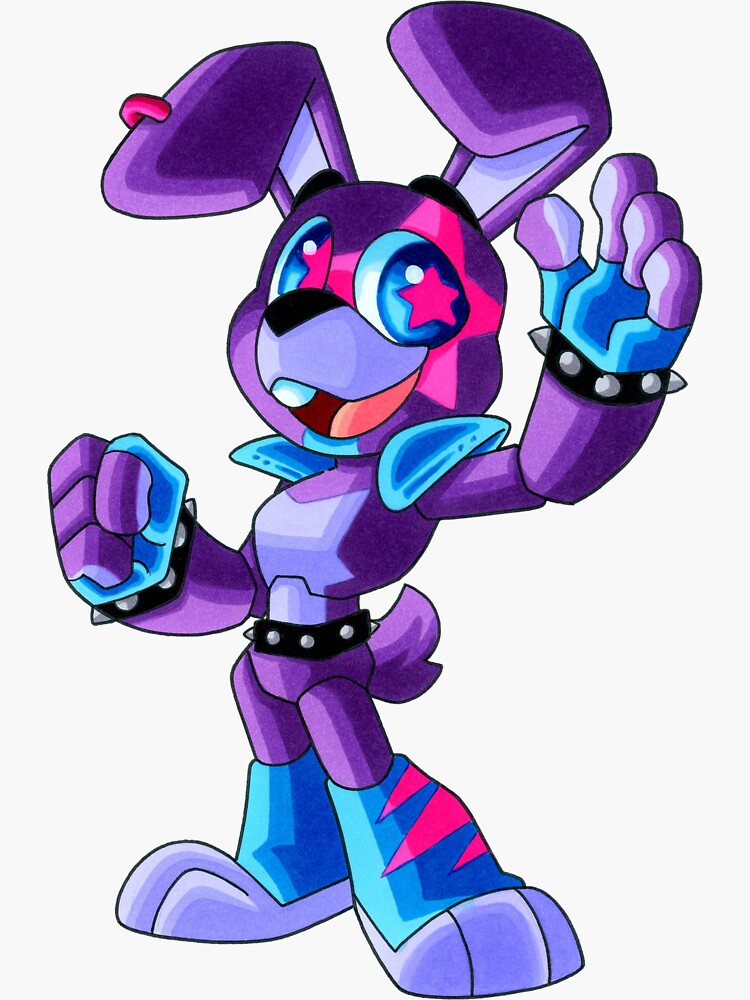 How to draw Glamrock Bonnie (FNaF: Security Breach) 