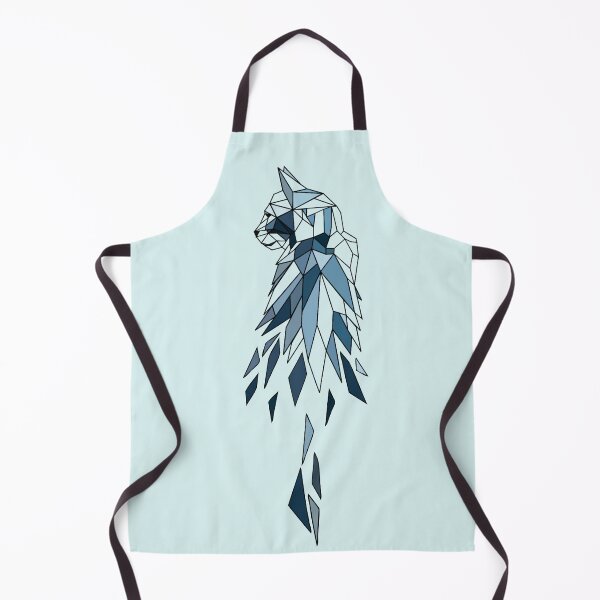 Item preview, Cat in blue light blue polygon design designed and sold by PicturePatty.