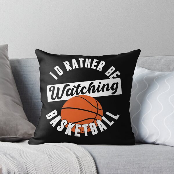 Item preview, I'd Rather Be Watching Basketball, Funny Basketball Quote designed and sold by Artsy Fun.