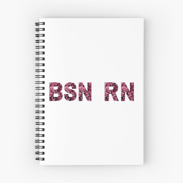 Item preview, BSN, RN- flower pattern  designed and sold by CSdoodles.