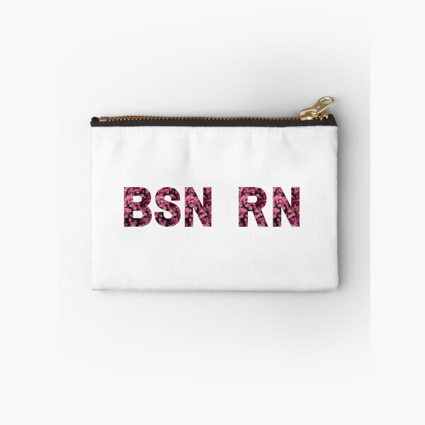 Item preview, BSN, RN- flower pattern  designed and sold by CSdoodles.