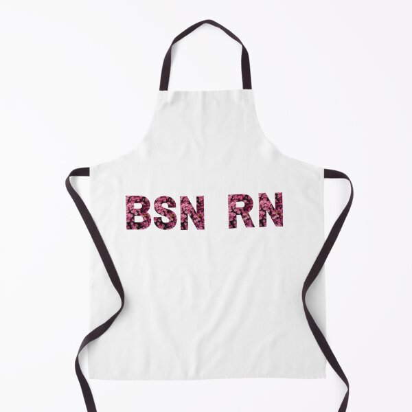 Item preview, BSN, RN- flower pattern designed and sold by CSdoodles.