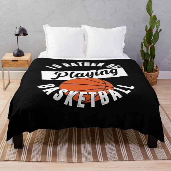 Item preview, I'd Rather Be Playing Basketball, Funny Basketball Quote designed and sold by Artsy Fun.