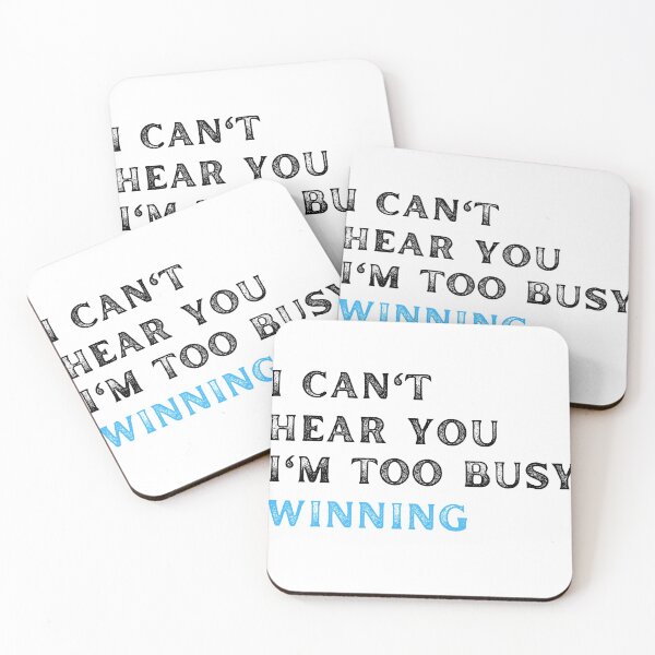 Item preview, I Can't Hear You I'm Too Busy Winning Funny Sarcasti designed and sold by Wild Shirt Studio.