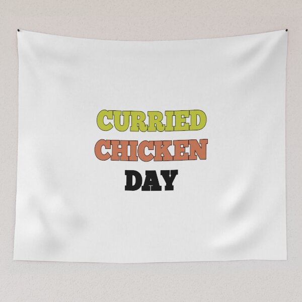 Item preview, CURRIED CHICKEN DAY sticker designed and sold by choumilanais.