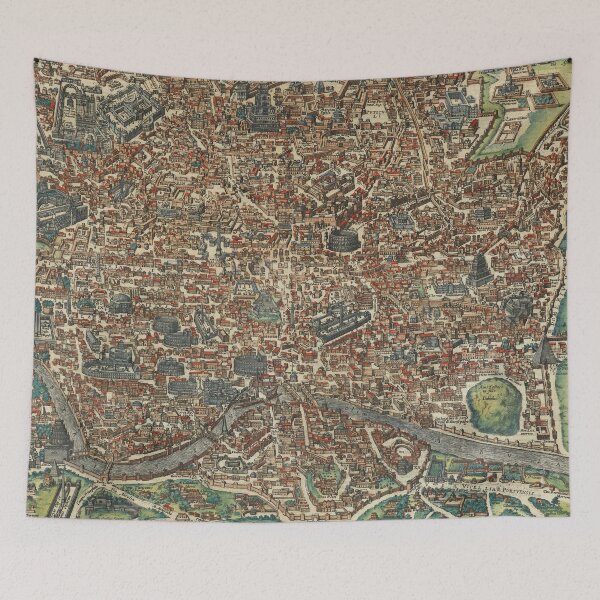 Item preview, The image of the ancient city of Rome by Georg Braun and Frans Hogenberg, 1588. designed and sold by vintagemapstore.