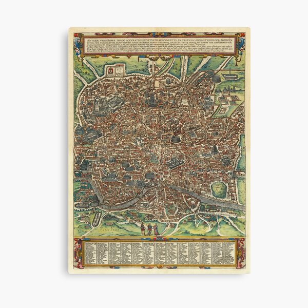 Item preview, The image of the ancient city of Rome by Georg Braun and Frans Hogenberg, 1588. designed and sold by vintagemapstore.