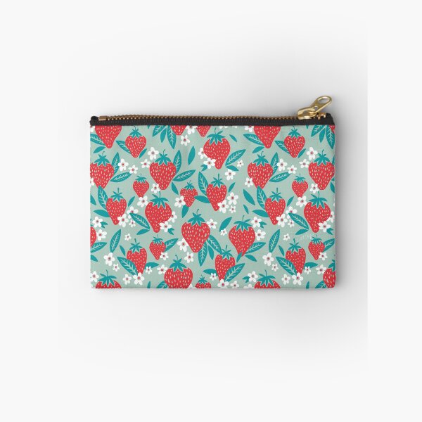 Item preview, Strawberry Blooms – Mint designed and sold by Cat Coquillette.