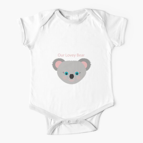 Our Lovey Bear Short Sleeve Baby One-Piece