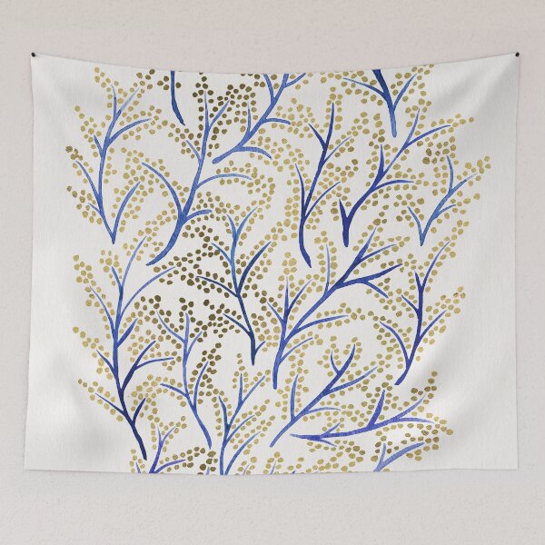 Item preview, Branches – Navy & Gold designed and sold by Cat Coquillette.