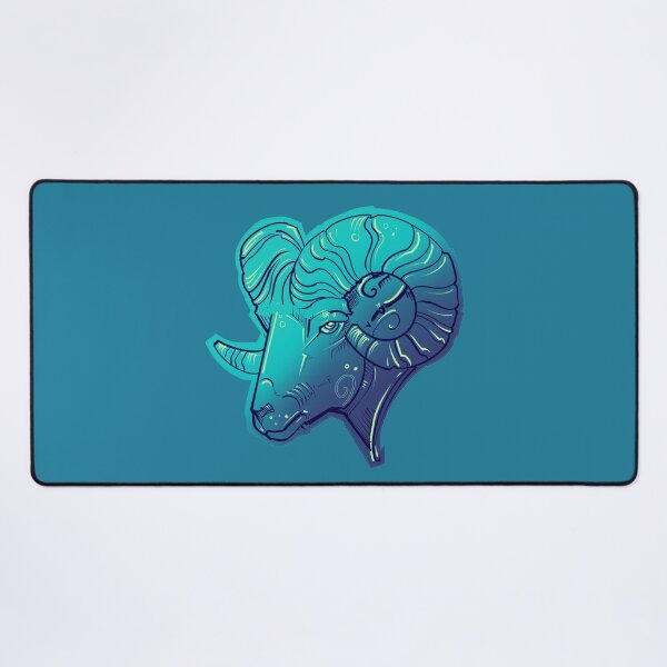 Item preview, Aries zodiac design in aqua blue designed and sold by weilertsen.