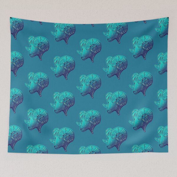 Item preview, Aries zodiac design in aqua blue designed and sold by weilertsen.