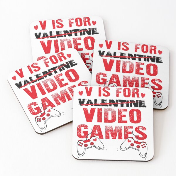 Item preview, V Is For Video Games Funny Valentines Day Gamer Boy Men designed and sold by mountassirmahdi.