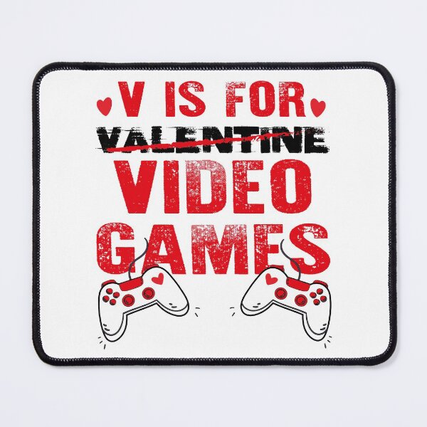 Item preview, V Is For Video Games Funny Valentines Day Gamer Boy Men designed and sold by mountassirmahdi.