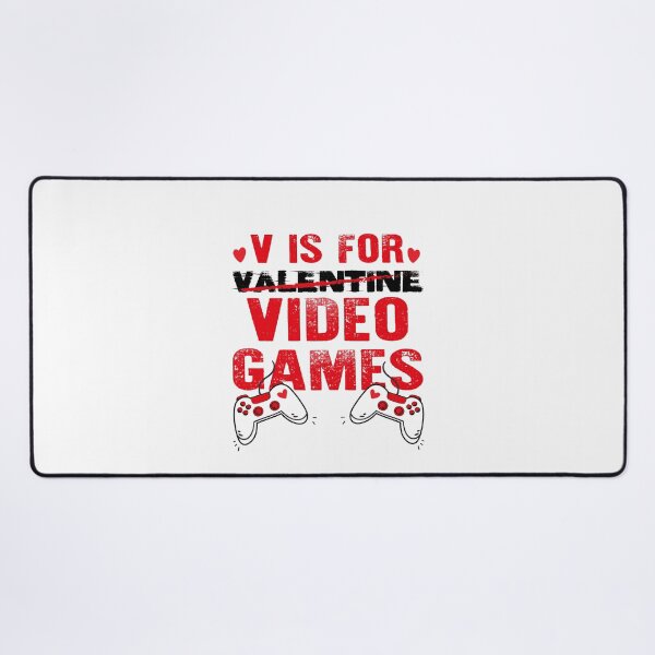 Item preview, V Is For Video Games Funny Valentines Day Gamer Boy Men designed and sold by mountassirmahdi.