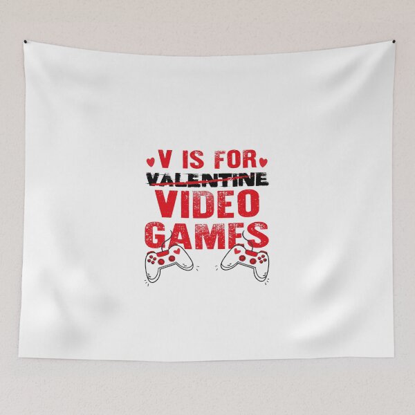 Item preview, V Is For Video Games Funny Valentines Day Gamer Boy Men designed and sold by mountassirmahdi.
